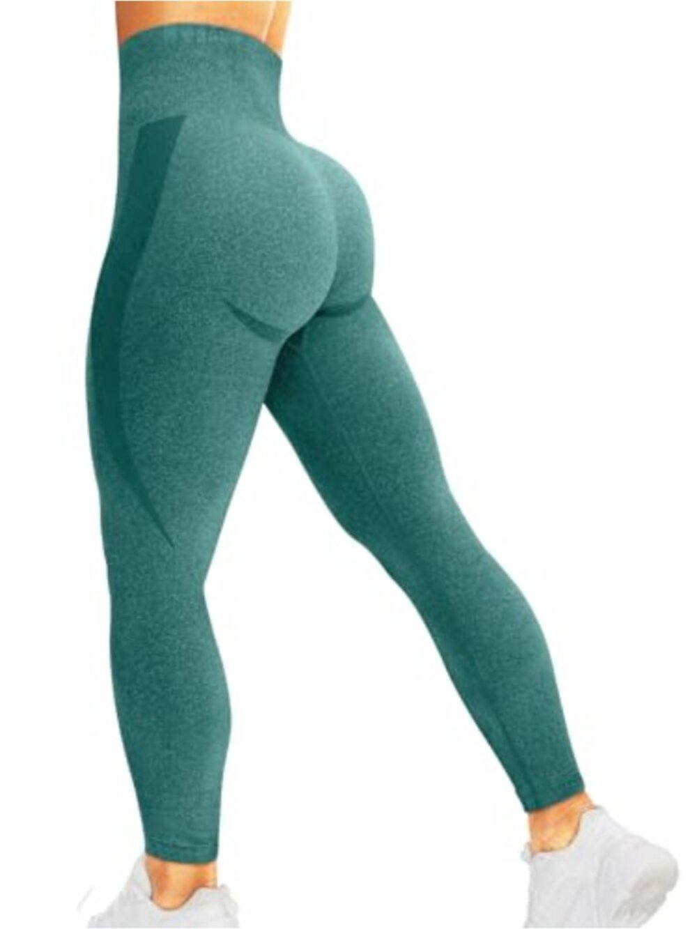 Seamless High Waist Yoga Leggings Textured Compression Tummy Control Workout